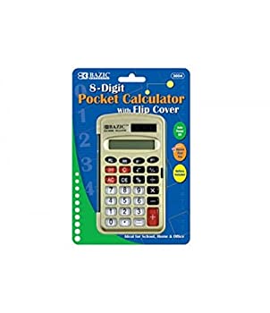 【中古】(未使用･未開封品)BAZIC 8桁ポケットサイズ電卓withフリップカバーの通販は