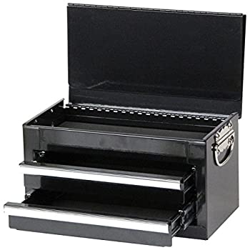 【中古】(未使用･未開封品)SK11 ミニツールチェスト 2段 285×155×148mm ブラック STR1002BK