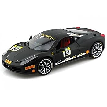 【中古】(未使用･未開封品)MATTEL 1/18 フェラーリ 458 イタリア チャレンジ マットブラック 完成品の通販は