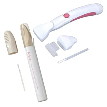 【中古】(未使用･未開封品)ラヴィア Vライントリマー ホワイト + Iラインシェーバー ホワイト セット