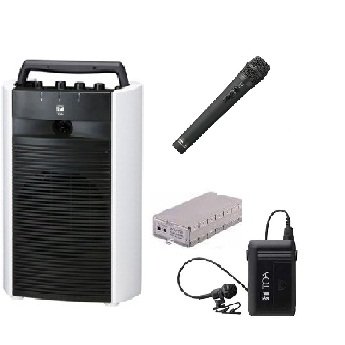 【中古】TOA デジタルワイヤレスアンプ・ワイヤレスマイクセット WA-2700×1 WTU-1720×1 WM-1220×1　WM-1320×1 シングルタイプの通販は 232,883円