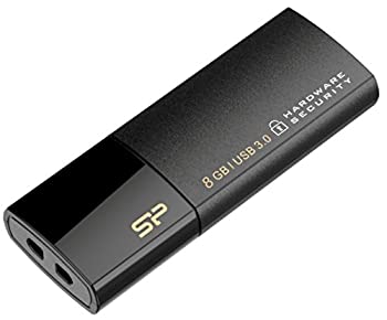 【中古】シリコンパワー USBメモリ 8GB USB3.0 ハードウエア暗号化機能搭載 Secure G50 5年保証 SP008GBUF3G50V1K