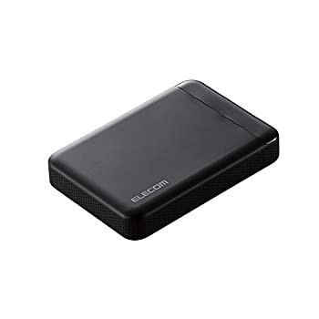 【中古】エレコム HDD 外付けハードディスク 1TB ビデオカメラから直接保存 衝撃吸収インナーフレーム ELP-EDV010UBKの通販は