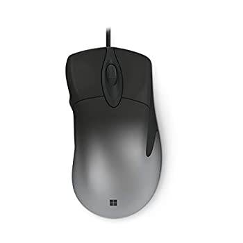 【中古】マイクロソフト プロ インテリ マウス NGX-00018 : 有線 快適操作 5ボタン IR LED USB接続 ( シャドウ ブラック )