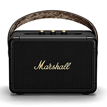 【中古】(未使用･未開封品)Marshall ワイヤレスポータブルスピーカー KILBURN II ブラック&ブラス 連続再生20時間/IPX2防滴仕様/急速充