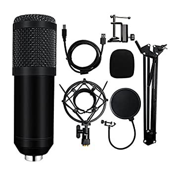 【中古】マイク 192KHz / 24ビットコンデンサーマイクロフォンキットBM 800 USB MICショックマウント付きPCレコーディングMICROFONE D78の通販は