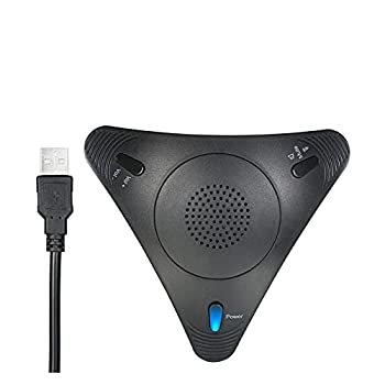 【中古】マイク USB会議コンピュータマイクデスクトップ有線マイク+ PC用ラップトップオフィス会議ビデオ会議録音 マイクスタンドの通販は