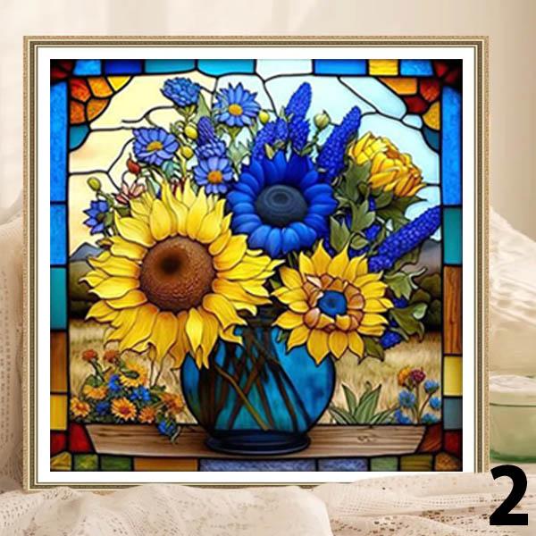 カントリー調刺繍絵