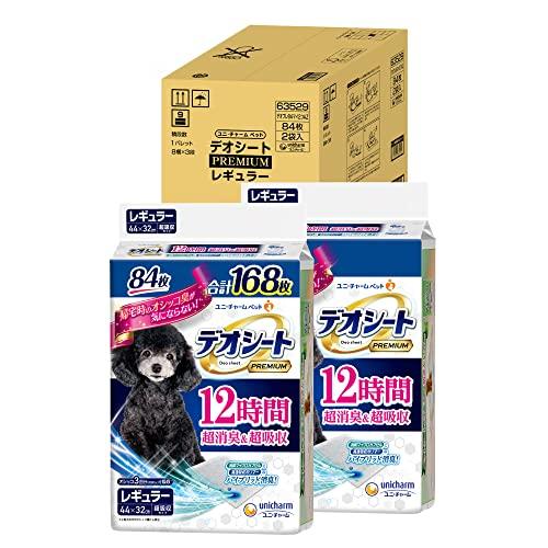 デオシート 犬用 シート PREMIUM 12時間超消臭・超吸収 レギュラー 168枚(84枚×2) おしっこ ペット用品 ユニの通販は