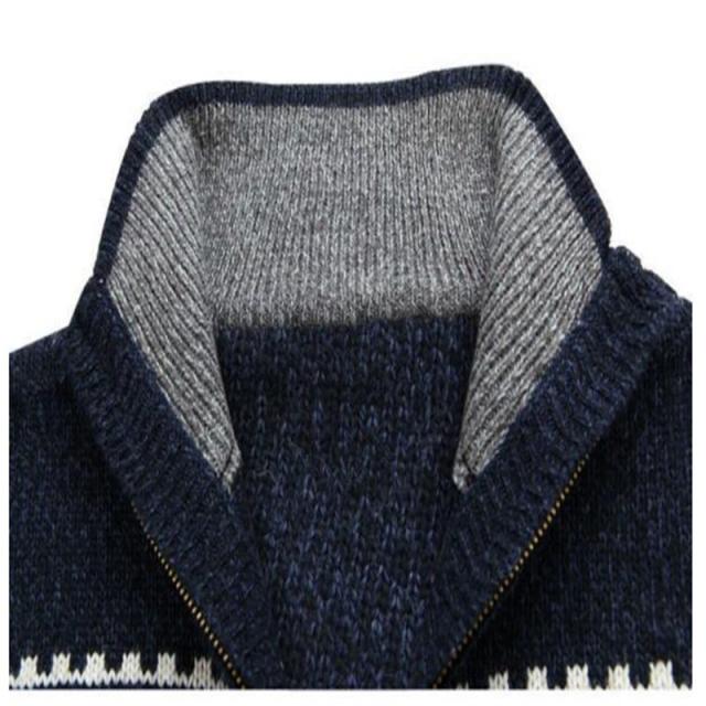 カーディガン メンズ ニットセーター フード付き パーカー  オーバーサイズ vネック ニット アウター セーター 羽織 体型カバの通販は