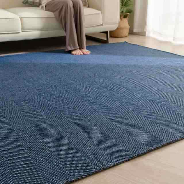 Sun Deco ラグ カーペット 2畳 185x185cm ラグマット ヘリンボーン柄 春夏に向き 滑り止め 洗える リビングの通販は