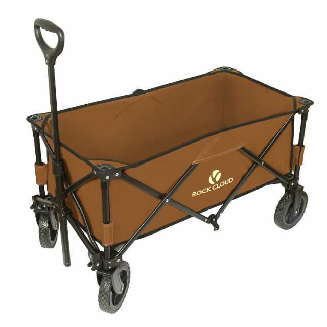 Rock Cloud キャリーワゴン アウトドアワゴン キャリーカート 折りたたみ式 大容量120L 耐荷重80KG コンパクト