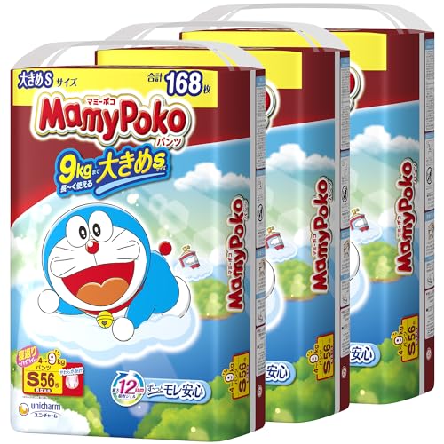 パンツ Sサイズマミーポコ パンツ ドラえもん オムツ4~9kg168枚56枚×3ケース品の通販は