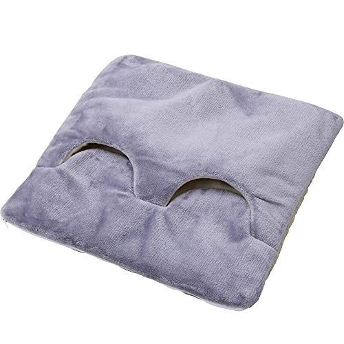 山善 USB 電気マット 3WAY仕様 足温器/フットマット/クッションマット 42×42cm 温度調節3段階 ラベンダー YMの通販は