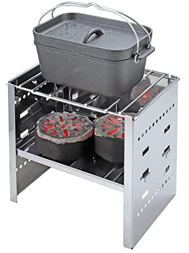 【送料無料】キャプテンスタッグCAPTAIN STAG バーベキューコンロ 焚火台 1台3役 折りたたみ カマド スマートグリル A4型 3