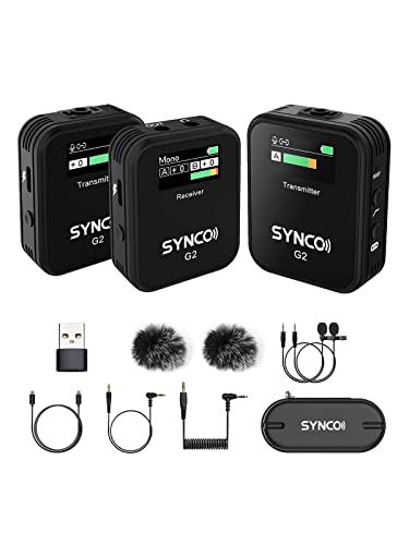 ワイヤレスマイク SYNCO G2A2PRO 技適認証 充電ケース持ち長時間使用可能 音量調整 ノイズキャンセリング機能 3つモの通販は 29,540円