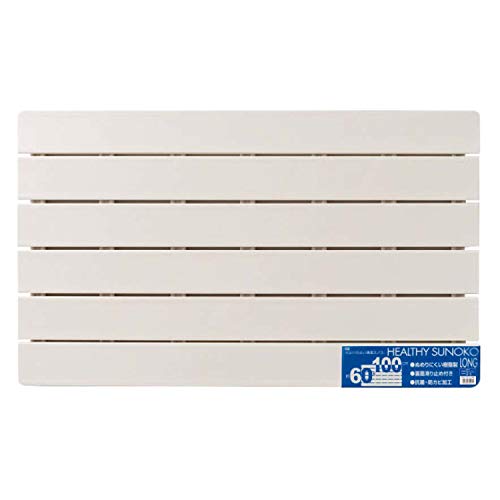 オーエ すのこ アイボリー 約縦60×横100×高さ3cm 風呂 ヘルシースノコ ロング 抗菌 防カビ 裏面滑り止め付き 日本製の通販は 5,520円