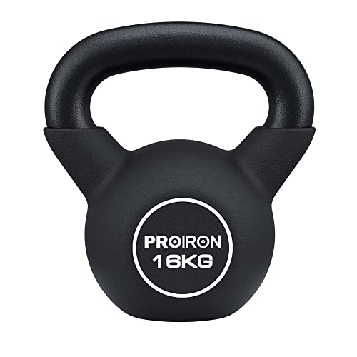 【送料無料】PROIRON ケトルベル ネオプレン 鉄製 16kg 一体型鋳鉄
