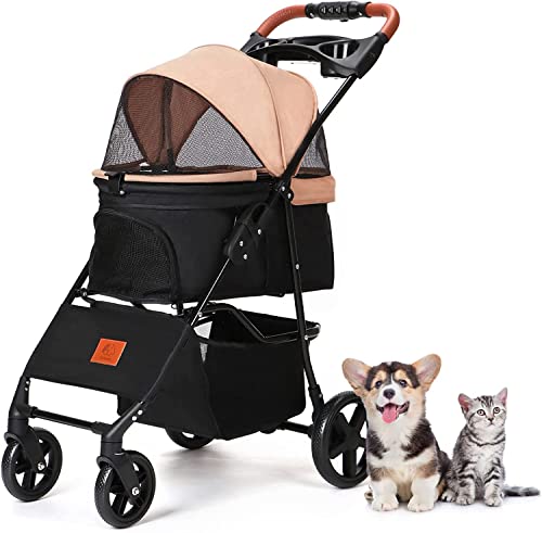 Aikenn ペットカート 犬用ベビーカー 小型犬 折り畳み犬用カート ペットキャリーカート ペットバギーミニ 4輪タイプ 犬介の通販は