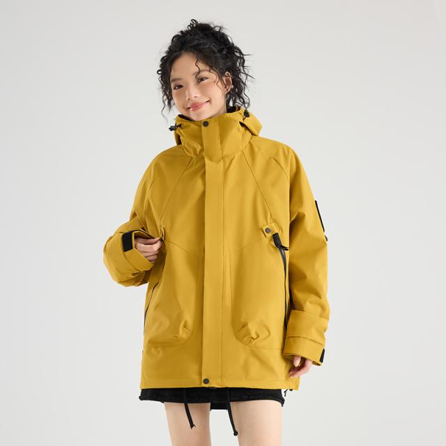 【2025新作】マウンテンパーカー3WAY マウンテンパーカー トレッキングウェア グラフェン発熱 防風・透湿・撥水 メンズ レディース 男女兼用 秋冬 登山 アウトドア 通勤 通学 防寒 保温 暖かい 軽量 フード付き 多機能 アウター 2025新作】マウンテンパーカー3WAY マウンテンパーカー トレッキング