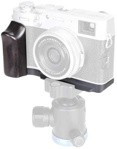 （黒檀製) FUJIFILM フジフイルム X100V用 ハンドグリップ WEPOTO Fujifilm X100V X100F 用ハンドグリップメタル黒檀木材 GP-X100V