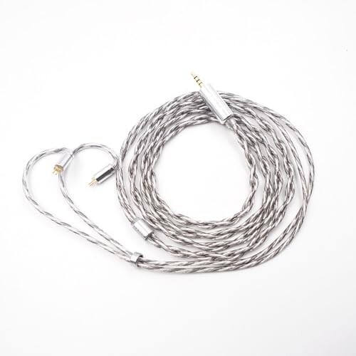 【送料無料】BQEYZ Windウィンド風 配線 オリジナルイヤホンケーブル 0.78mm 2Pin 着脱式OCC単結晶銅銀メッキ シルバーの通販は 7,615円