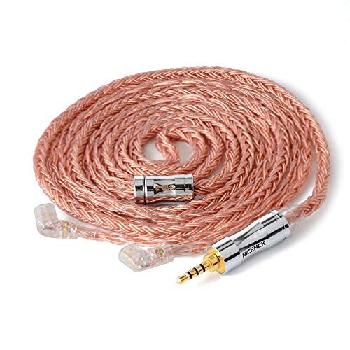 【送料無料】NICEHCK C16-3 16芯 イヤホンケーブル 高純度無酸素銅OFC qdc 2Pin 2.5mm 炭素繊維プラグ 金属製の通販は 5,130円