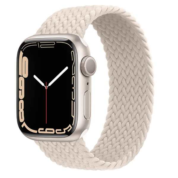 【送料無料】Apple Watch バンド ブレイデッドソロループ 編組バンド 通気性 防汗 取付簡単 交換ベルト 柔らかいシリコーン糸混紡