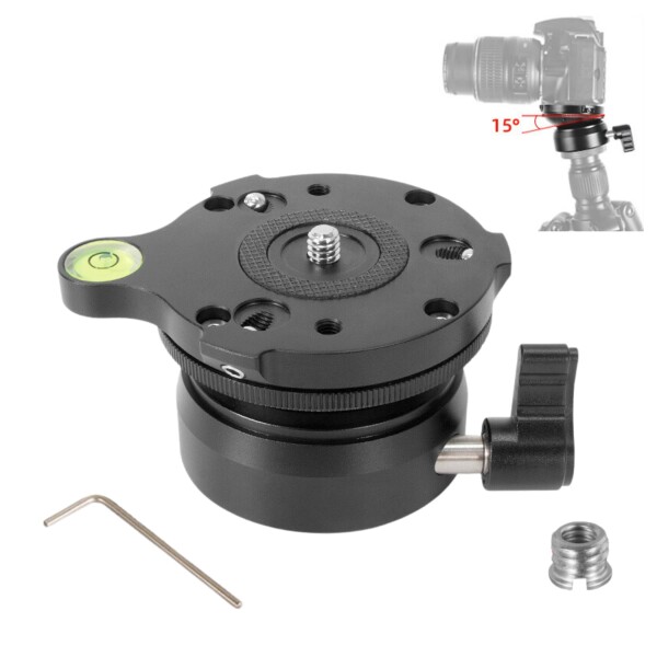 【送料無料】BGL レベリングベース 雲台 アルミニウム合金製 1/4”オスネジ 最大耐荷重10KG 三脚の通販は 5,111円