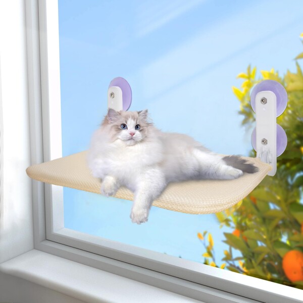 【送料無料】Kickred 猫 窓用ハンモック 吸盤式 壁掛け 猫窓用ベッド ウィンドウベッド 折り畳み可能 耐荷重18kg キャット窓用ハの通販は 5,055円