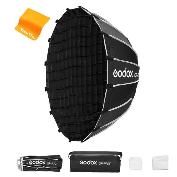 【送料無料】GODOX QR-P70T 27.5 インチ/70 センチメートルクイックリリース放物線ソフトボックスGodox SL60II の通販は