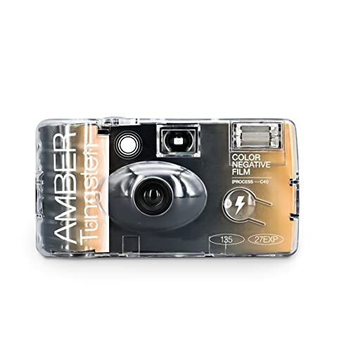 【送料無料】RETO Amber Tungsten 35mm 使い捨てフィルムカメラ 27EXP、ISO800、カラーネガティブフィルム、フ