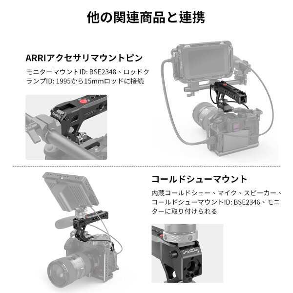 【送料無料】SmallRig NATOトップハンドル、レコード開始/停止リモートトリガー付き、ソニー用/パナソニック用/富士フイルム用/ZCの通販は