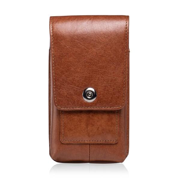 【送料無料】HUAZHIMAO本革携帯ポーチメンズ ベルスマホケース腰につけるベルト通しスマホケースカラビナスマホポーチ縦型小型スマホぽーちの通販は 4,997円