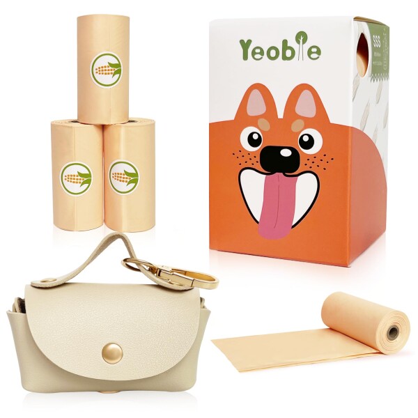 【送料無料】YEOBLEペット うんち袋 犬 うんち袋 オレンジ色のうんち袋 完全分解型のうんち袋 (リッチェル 便携犬用マナー皮革ポーチ+の通販は 5,702円