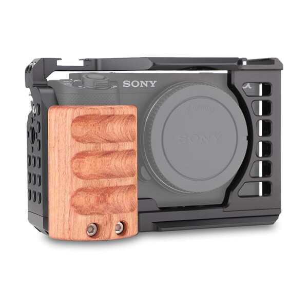 【送料無料】SIUTATDSH カメラ ケージ 適用 Sony ソニー ZV-E1 zve1 カメラ専用ケージ 超拡張性 木製のグリップ 内