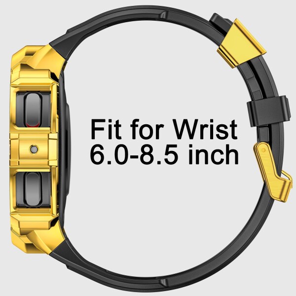 【送料無料】MioHHR ステンレススチールケースカバー付きシリコンストラップ互換性 Samsung Galaxy Watch 4 5 6 の通販は