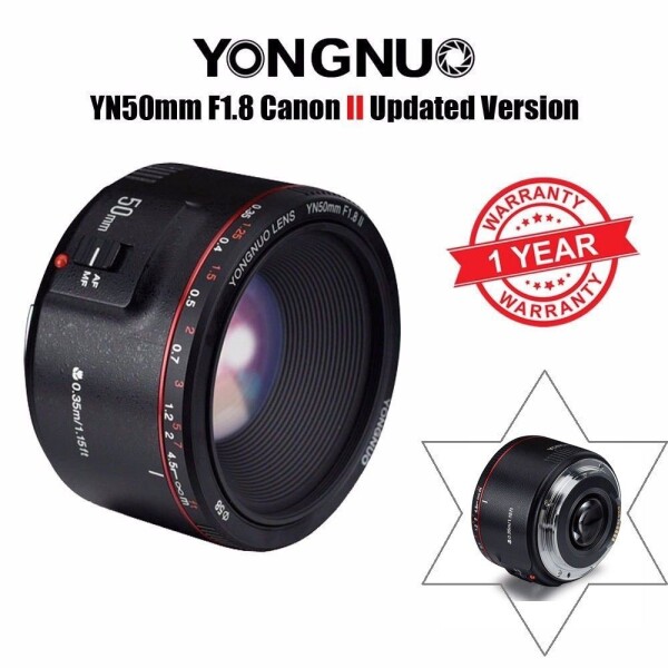 送料無料】YONGNUO 単焦点レンズ Canon YN50mm F1.8 II EFマウント