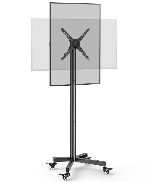 【送料無料】FORGING MOUNT テレビスタンド 17-50インチ対応 縦横回転 移動式 tvスタンド キャスター付きテレビ台 ハイタ