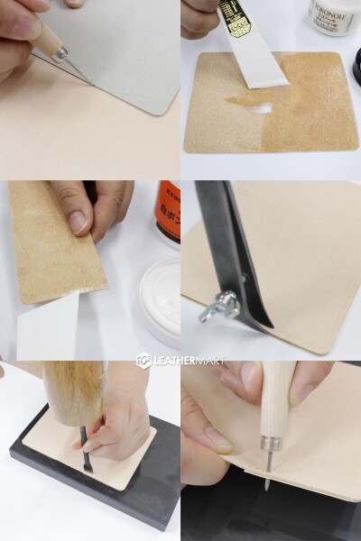 【送料無料】10cube Leathermart レザークラフト 工具セット 18点コンプリートキット