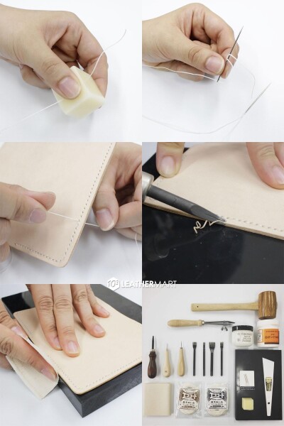 【送料無料】10cube Leathermart レザークラフト 工具セット 18点コンプリートキット