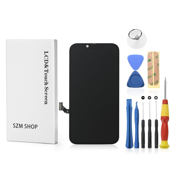 【送料無料】SUNZEMIN iPhone14 フロントパネルセット タッチパネル(フロントガラスデジタイザ) 液晶パネルセット 修理交換用