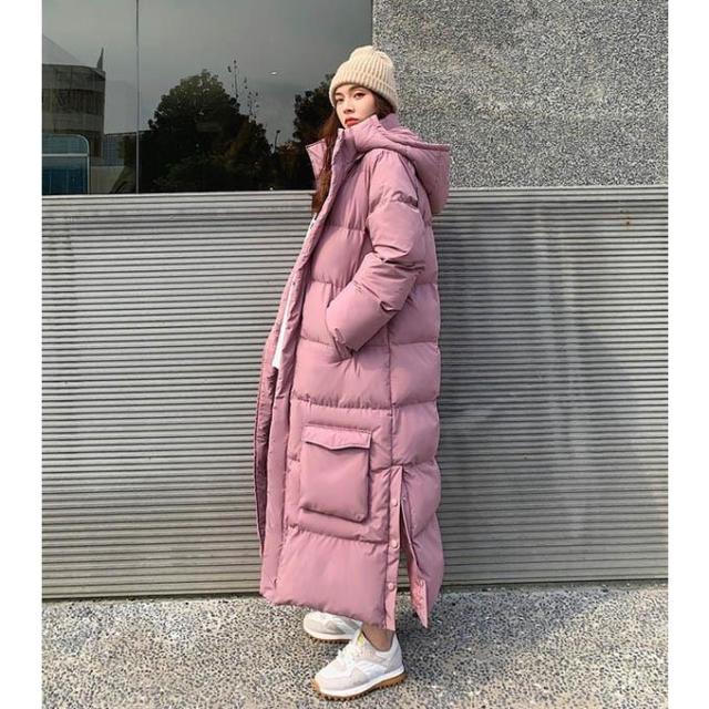 中綿コート レディース 秋冬 防寒 ロングコート アウター ベンチコート 冬服 オーバーサイズ 大きめ ゆったり感 ポケット付き フード付き 撥水 厚手 おしゃれ あ 高品質中綿コート 2色！中綿ジャケット レディース 秋冬 防寒 大人