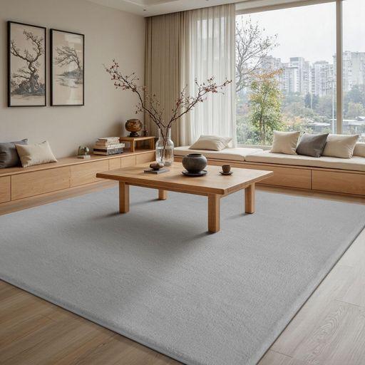 【送料無料】ラグマット カーペット 275X370CM 全厚約2CM 滑り止め付 洗えるラグ 抗菌 ふわっと手触り 防音絨毯 オールシーズ