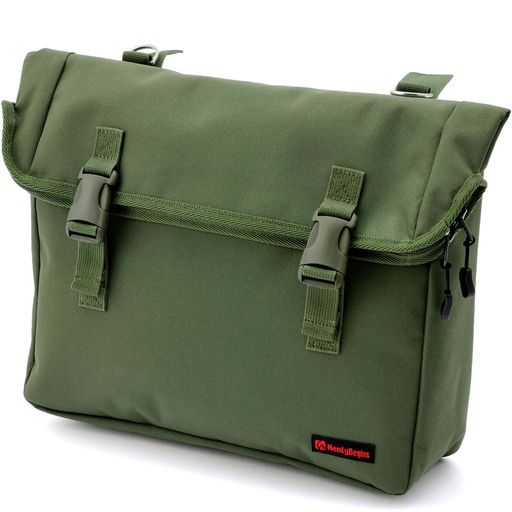 【送料無料】ヘンリービギンズ(HENLY BEGINS) デイトナ バイク サイドバッグ 8L 防水 サドルバッグMIL DHS-9 グリー
