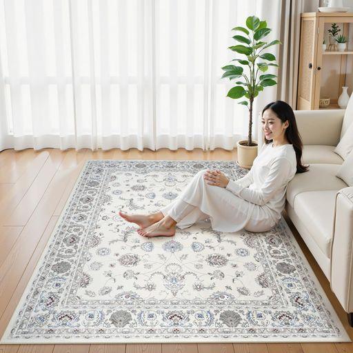 【送料無料】HAOCOO カーペット 200Х300CM 4畳 滑り止め ホットカーペット対応 ペルシャ風 ラグ 洗える オールシーズン適用