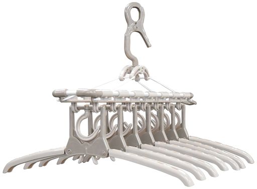 【送料無料】ツウィンモール 洗濯 物干し アルミのびのび7連ガー2個セット TA-7-2