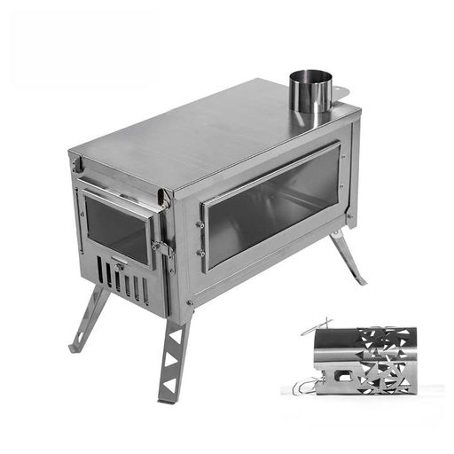 【送料無料】薪ストーブ 収納袋つき 煙突つき 折りたたみ アウトドア キャンプ クッキング コンパクト 調理器具 料理 屋外 焚き火台 ツー