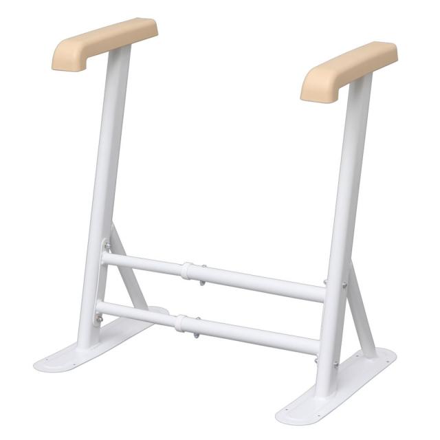 アイリスオーヤマ トイレ手すり 5段階調節 置くだけ 介護 手すり トイレ用 工事不要 介護用 サポート ホワイト TRT-64の通販は