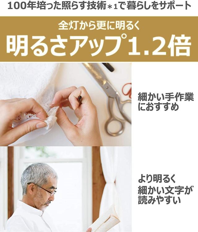 【送料無料】パナソニック LEDシーリングライト 調光・調色タイプ リモコン付 ~12畳 ミディアムブラウン仕上 HH-CE1219AHの通販は